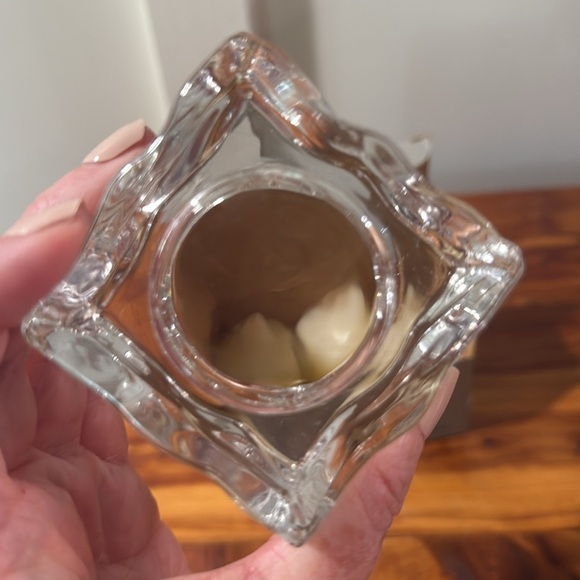 Vintage PartyLite Glacier Cube Candle Holder w/ Vanilla Votives - Picture 4 of 7